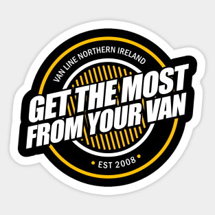 Get the most from your van - Dark Sticker